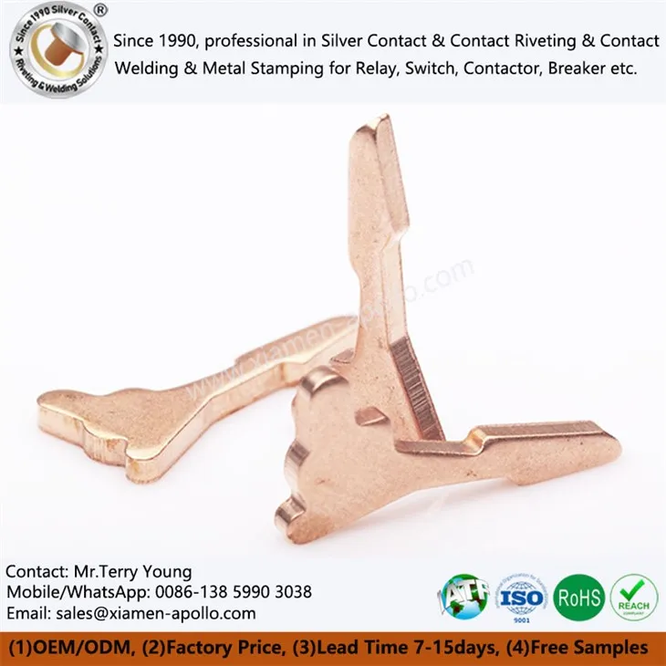 সুইচগুলির জন্য কপার স্ট্যাম্পড অংশগুলি