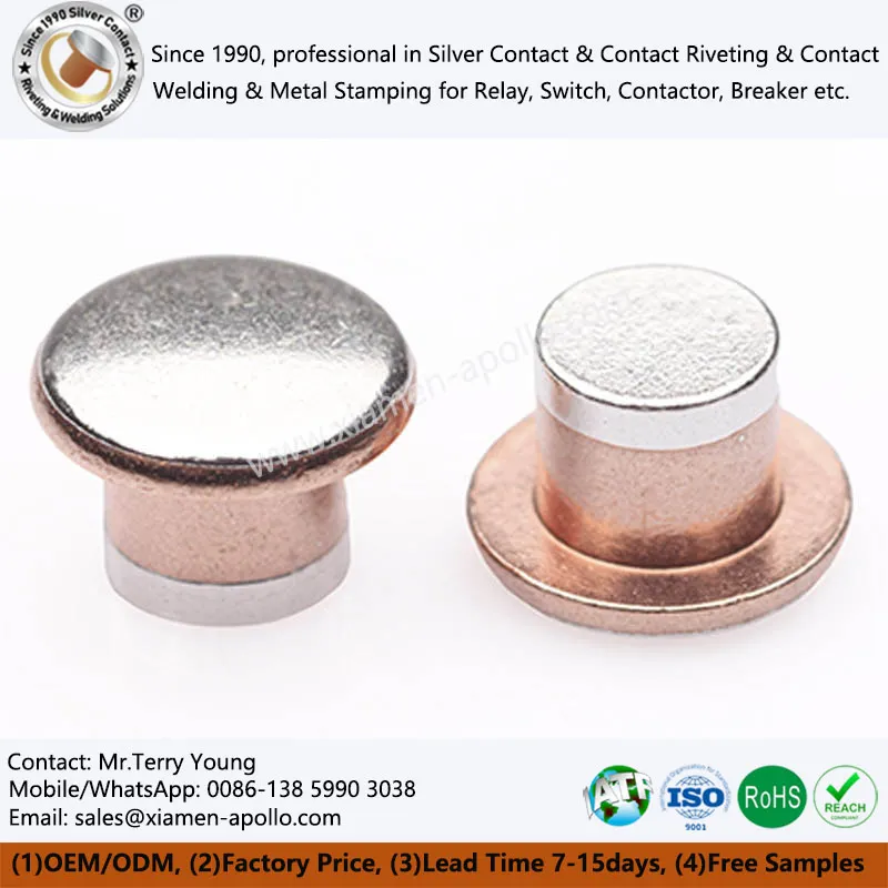 বৈদ্যুতিক ডাবল ধাতব যোগাযোগ রিভেট