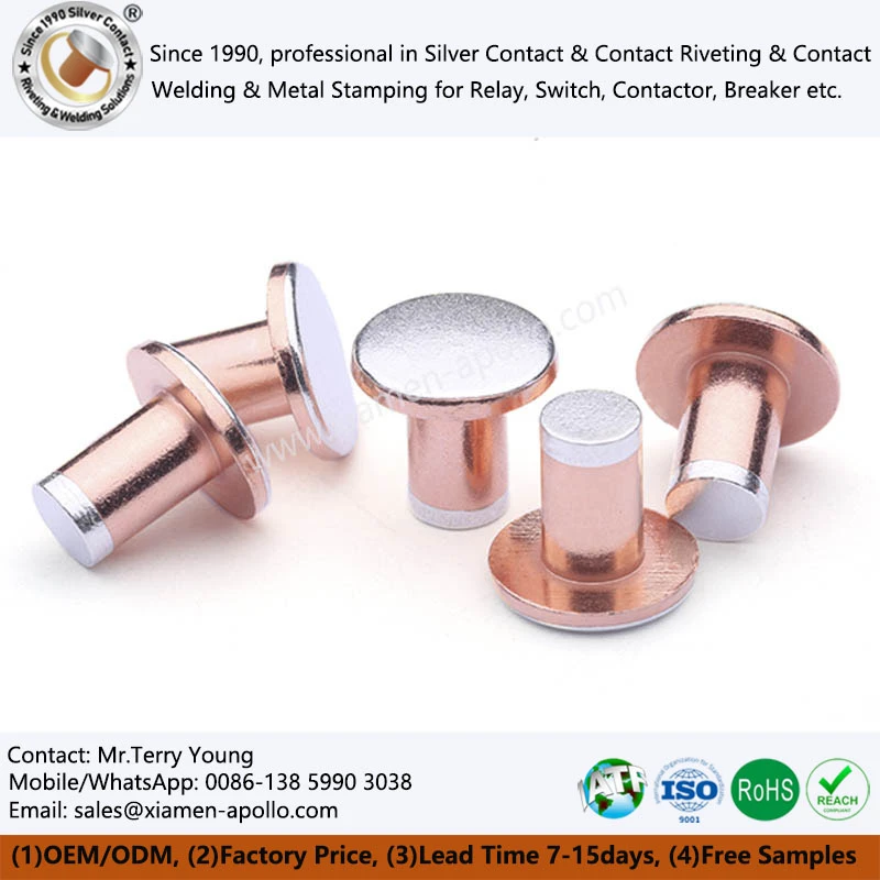 বৈদ্যুতিক ডাবল মেটাল যোগাযোগ Rivets