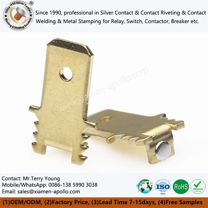 সকেট স্যুইচ জন্য বৈদ্যুতিক ব্রাস ধাতু স্ট্যাম্পিং