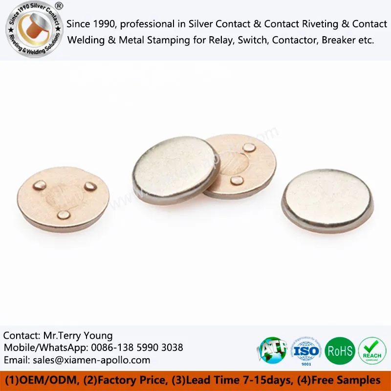 বৈদ্যুতিক বোতাম যোগাযোগ প্রতিরোধ ব্রাজিং