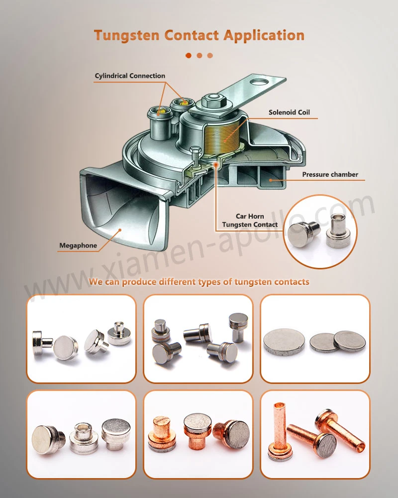 Tungsten Contact Rivets Application Tungsten Contact Rivets Application