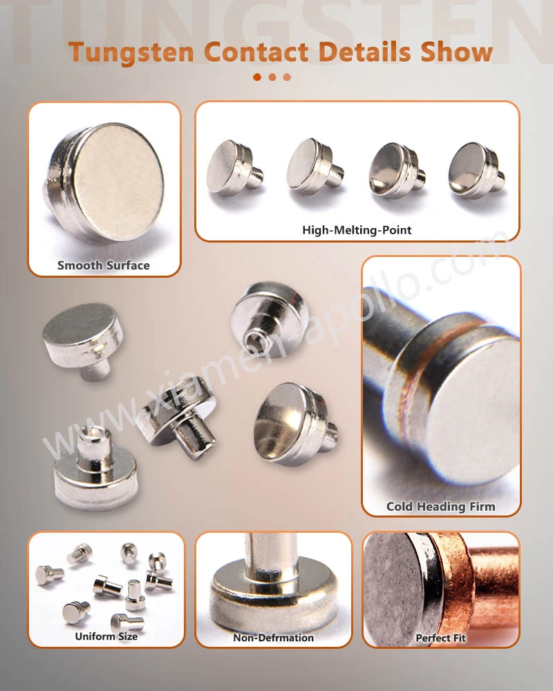 Tungsten copper contacts Details Show