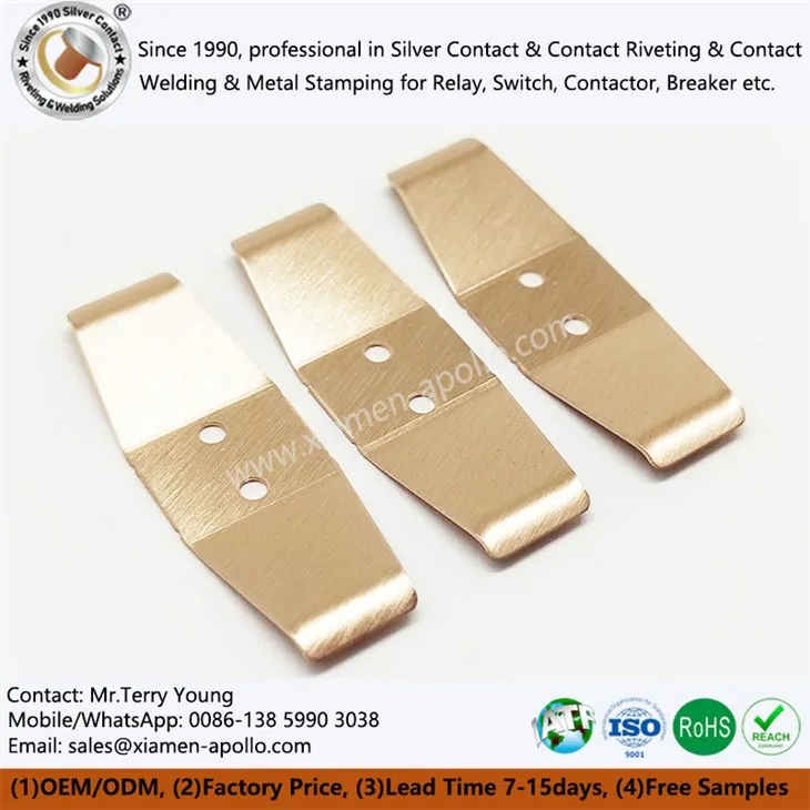 ধাতু স্ট্যাম্পিং তামা যোগাযোগের অংশগুলি