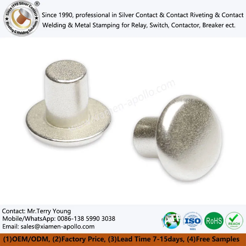 সলিড সিলভার যোগাযোগ রিভেট