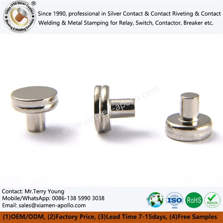 টংস্টেন বৈদ্যুতিক যোগাযোগ রিভেটস